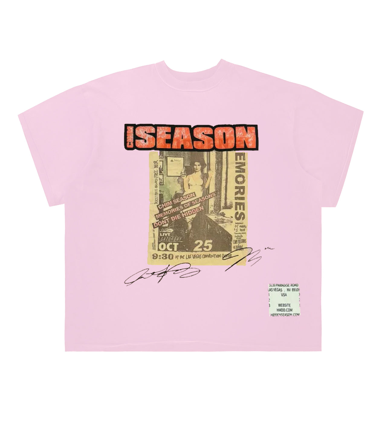 HMDD Hidden Season Tee Pink – Restock AR