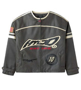 HMDD Leather Moteaux Jacket Black