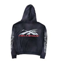 Hellstar Airbrushed Skull Hoodie Black Back View
