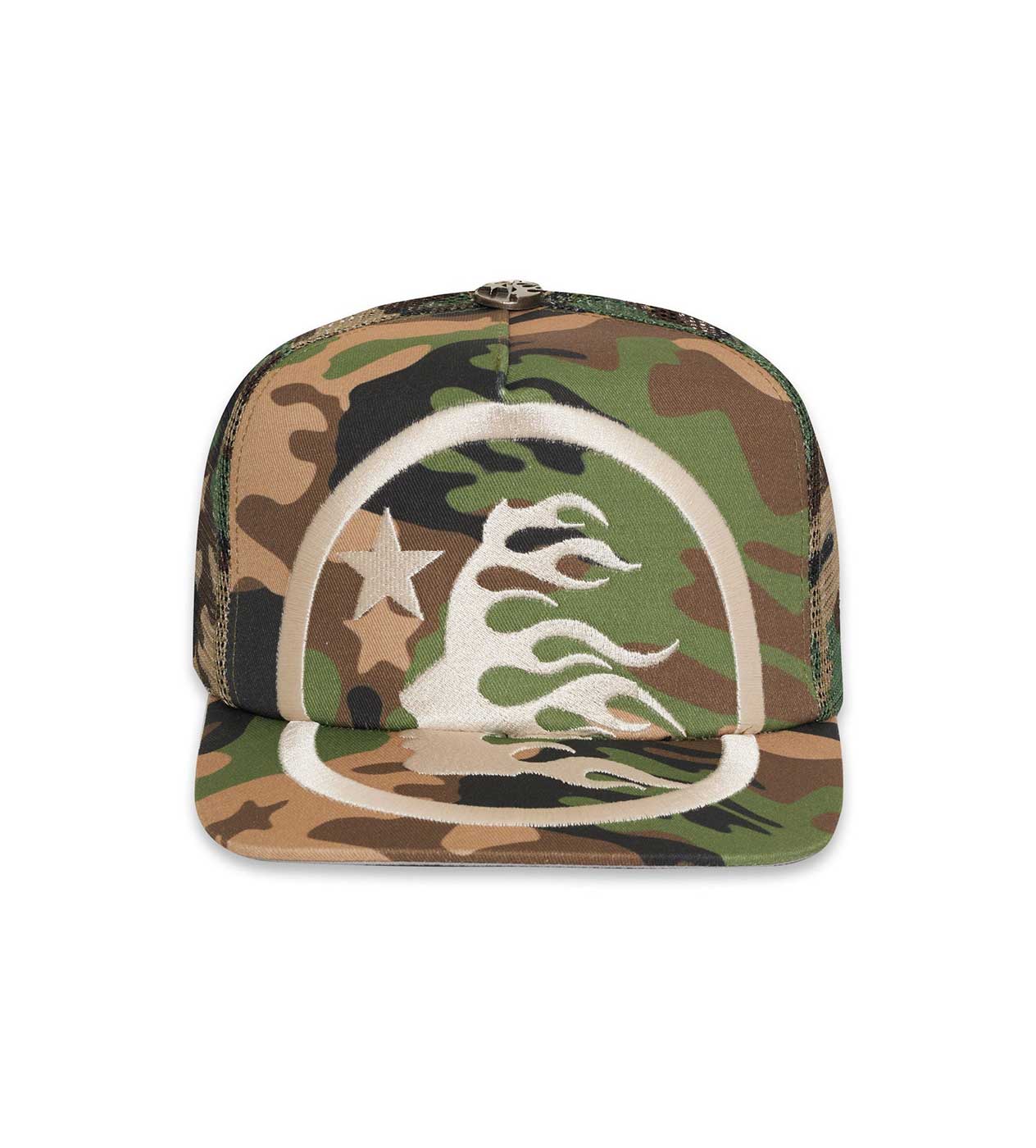 Hellstar Big Logo Trucker Hat Camo (Snapback) front