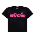 Hellstar Classic Logo Gel Tee Black/Pink