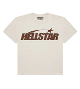 Hellstar Classic Logo Gel Tee Cream/Brown