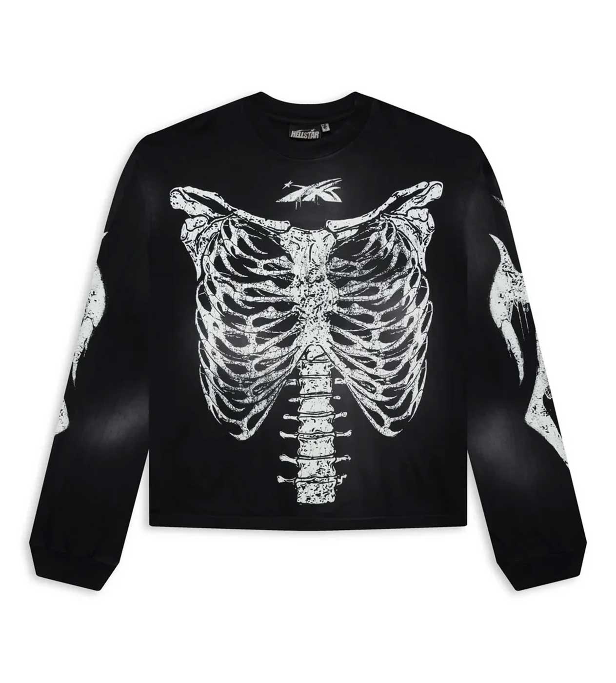 【新品】24FW Hellstar Skeleton L/S ヘルスターロンT Hellstar Sports No Guts No Glory Tee Red | Restock AR