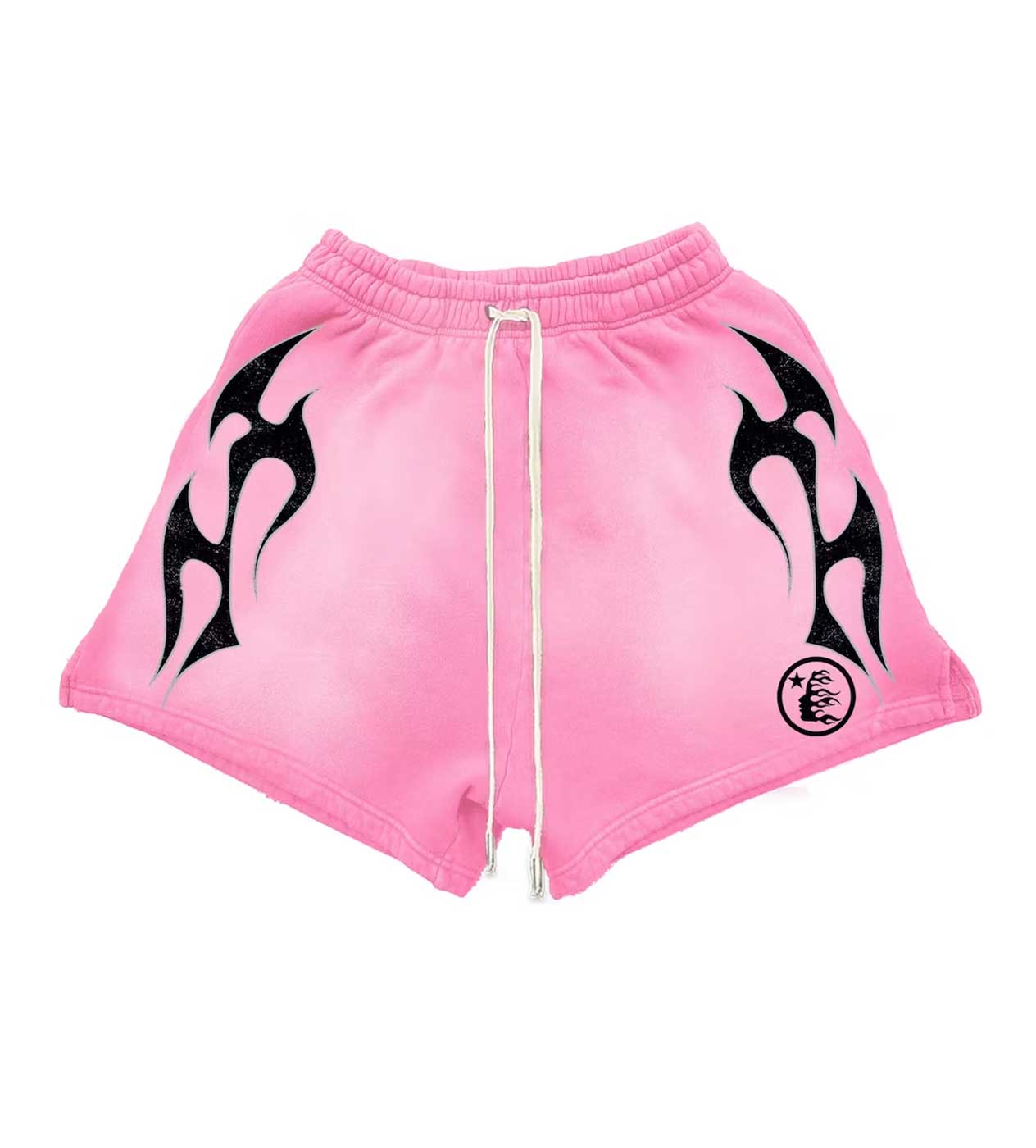 HELLSTAR スウェットショートパンツ ピンク Hellstar Pink Flame Sweat Shorts | Restock AR