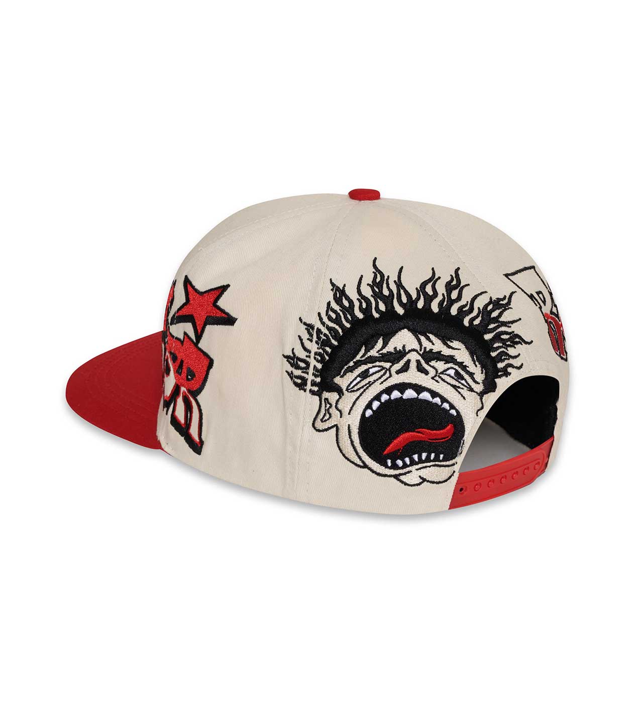 Hellstar Records Hat Red (Snapback) back view 2