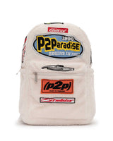 Hellstar Sherpa Patchwork Backpack White