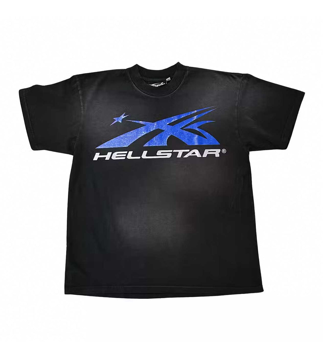 Hellstar Sport Logo Gel Tee Black/Grey Front