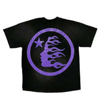 Hellstar Sport Logo Gel Tee Black/Purple back view