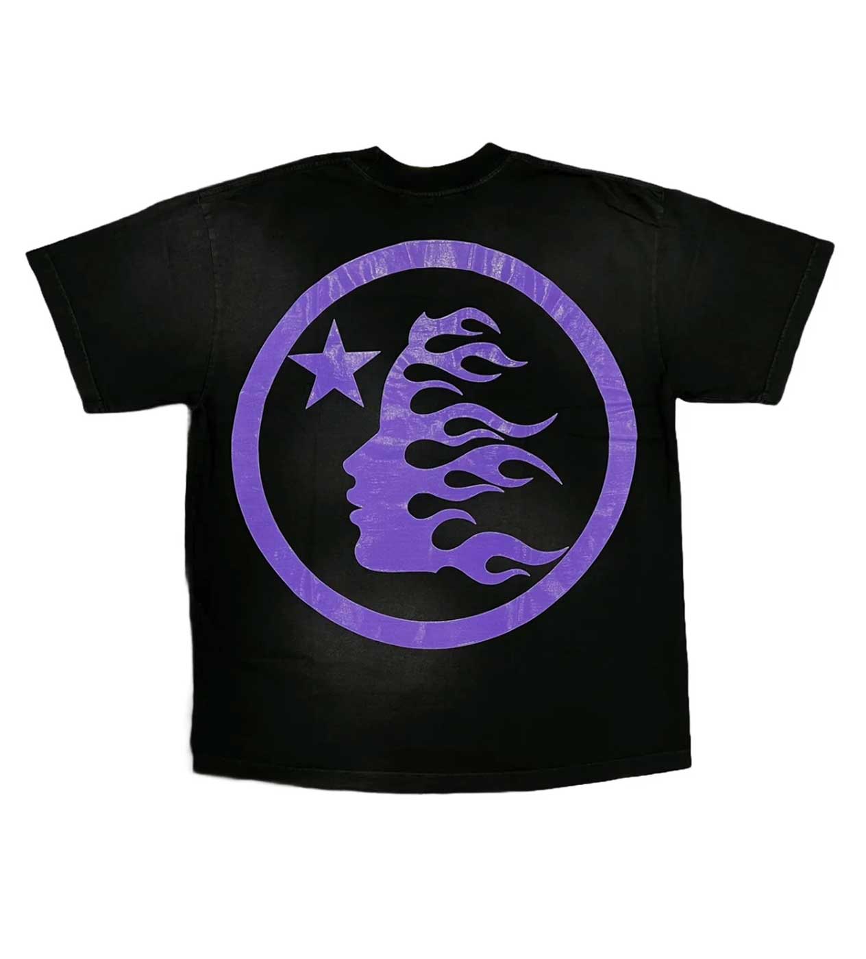 Hellstar Sport Logo Gel Tee Black/Purple back view