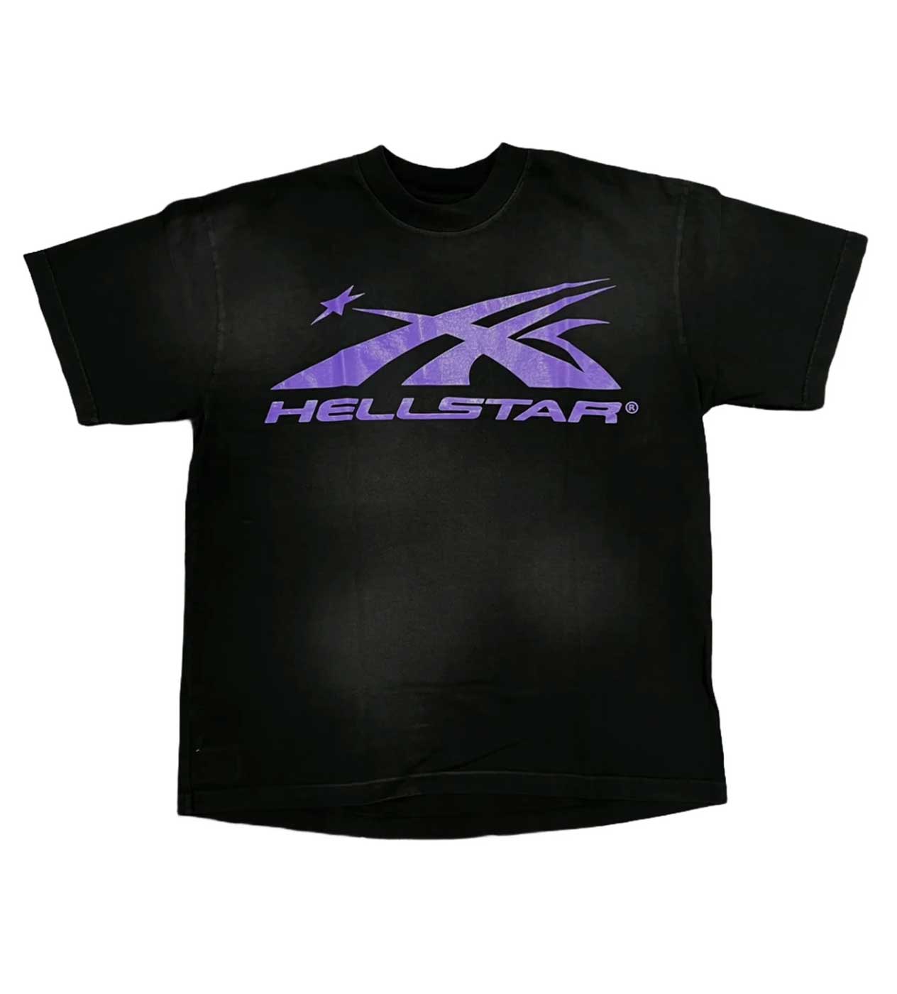 Hellstar Sport Logo Gel Tee Black/Purple front