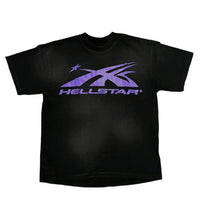 Hellstar Sport Logo Gel Tee Black/Purple front