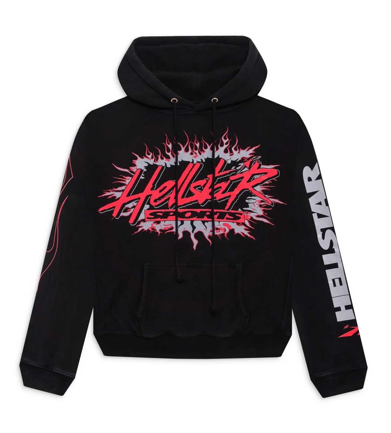 Hellstar Sports Future Flame Hoodie Black front view