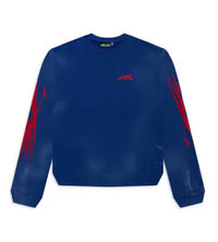 Hellstar Sports Gel Crewneck Blue front