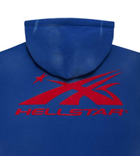 Hellstar Sports Gel Hoodie Blue Back Hoodie View