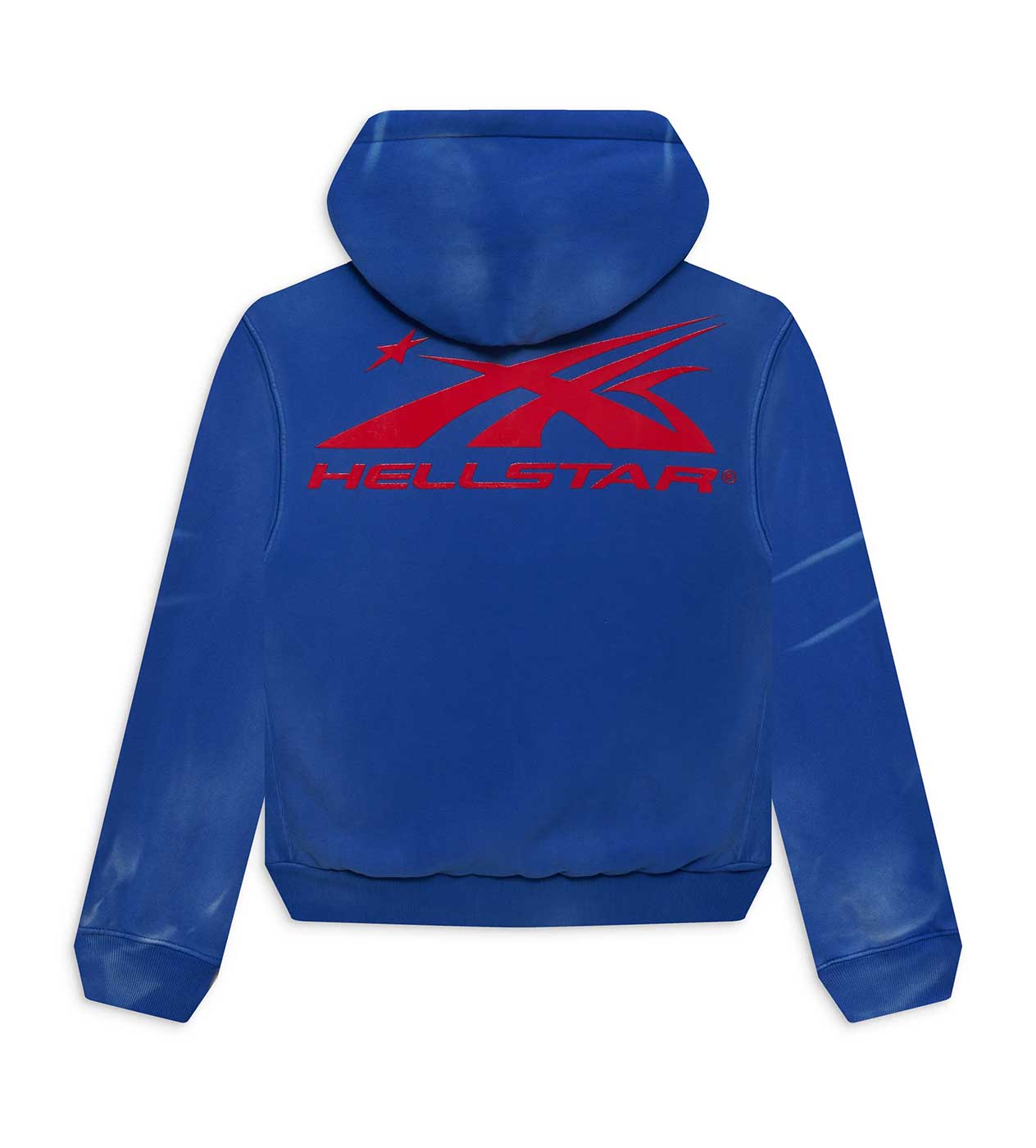 Hellstar Sports Gel Hoodie Blue Back View