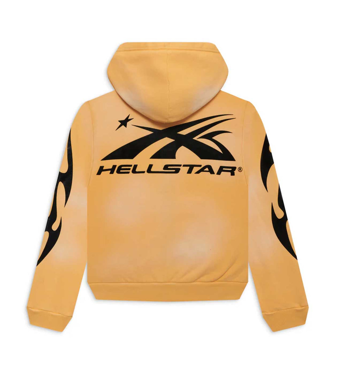 Hellstar Sports Sports Zip-Up Yellow Back View