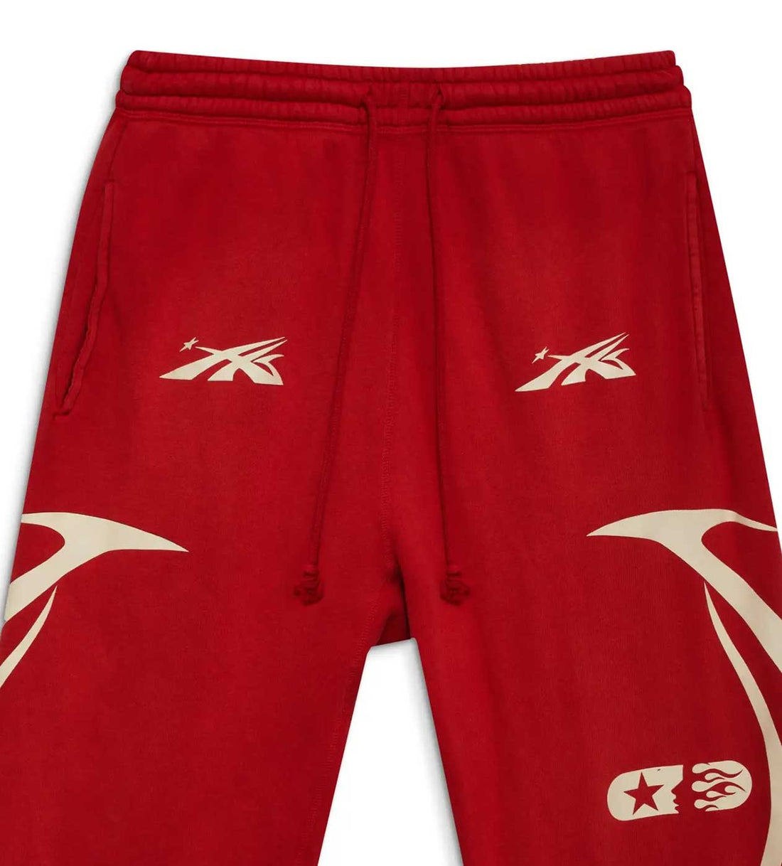 Hellstar Sports Sweatpants Red Close Detailed