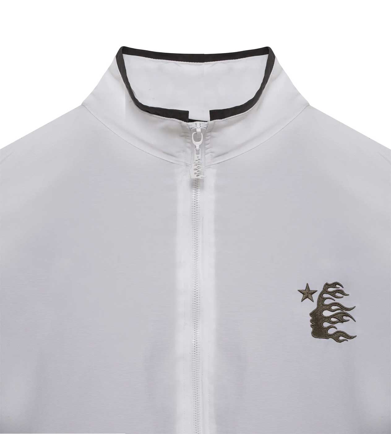 Hellstar Sports Track Jacket White Close Up Neck