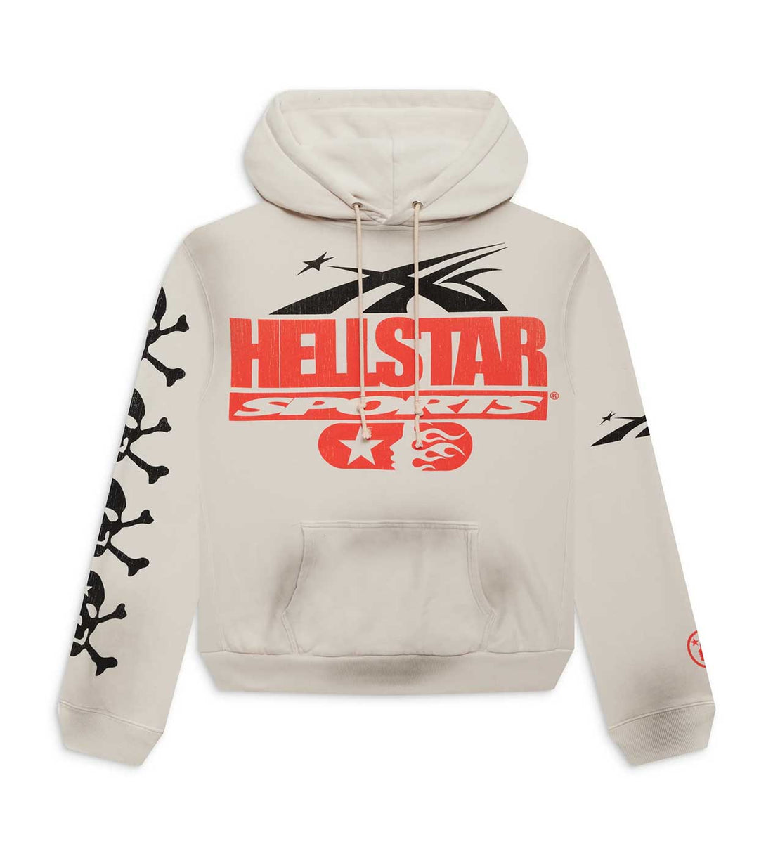 Hellstar Sports "Beat Us" Hoodie White Front View