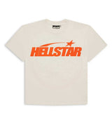 Hellstar Studios Classic Regular Print Tee Cream/Orange
