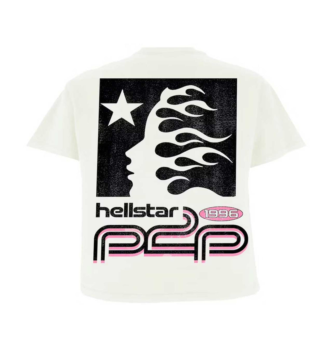 Product Image Of Hellstar Studios Sport Logo White Tee Back View