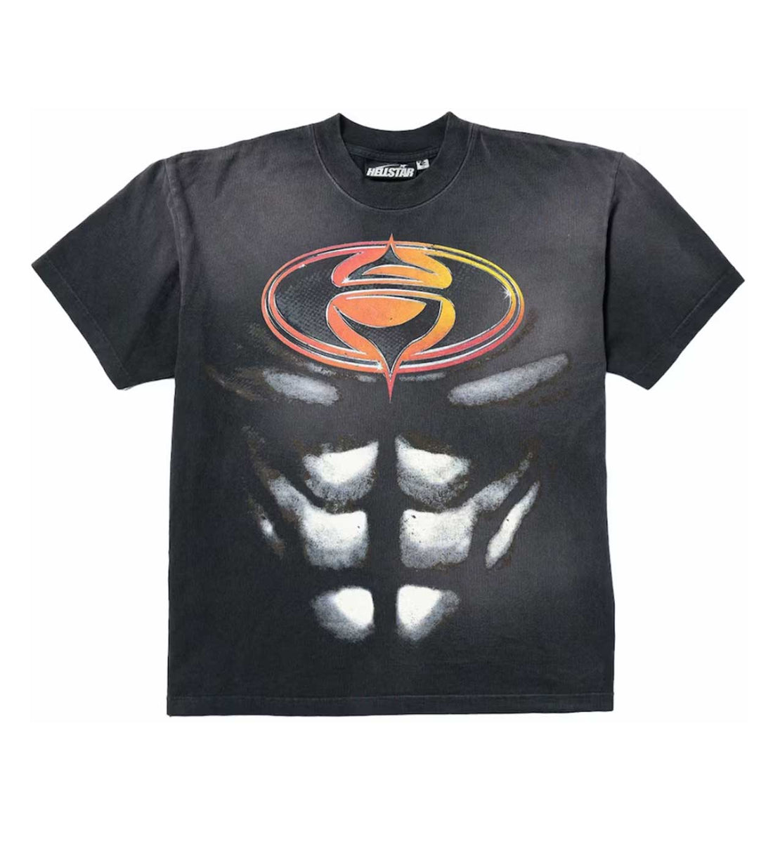 Product Image of Hellstar Superhero Tee Black Front View 