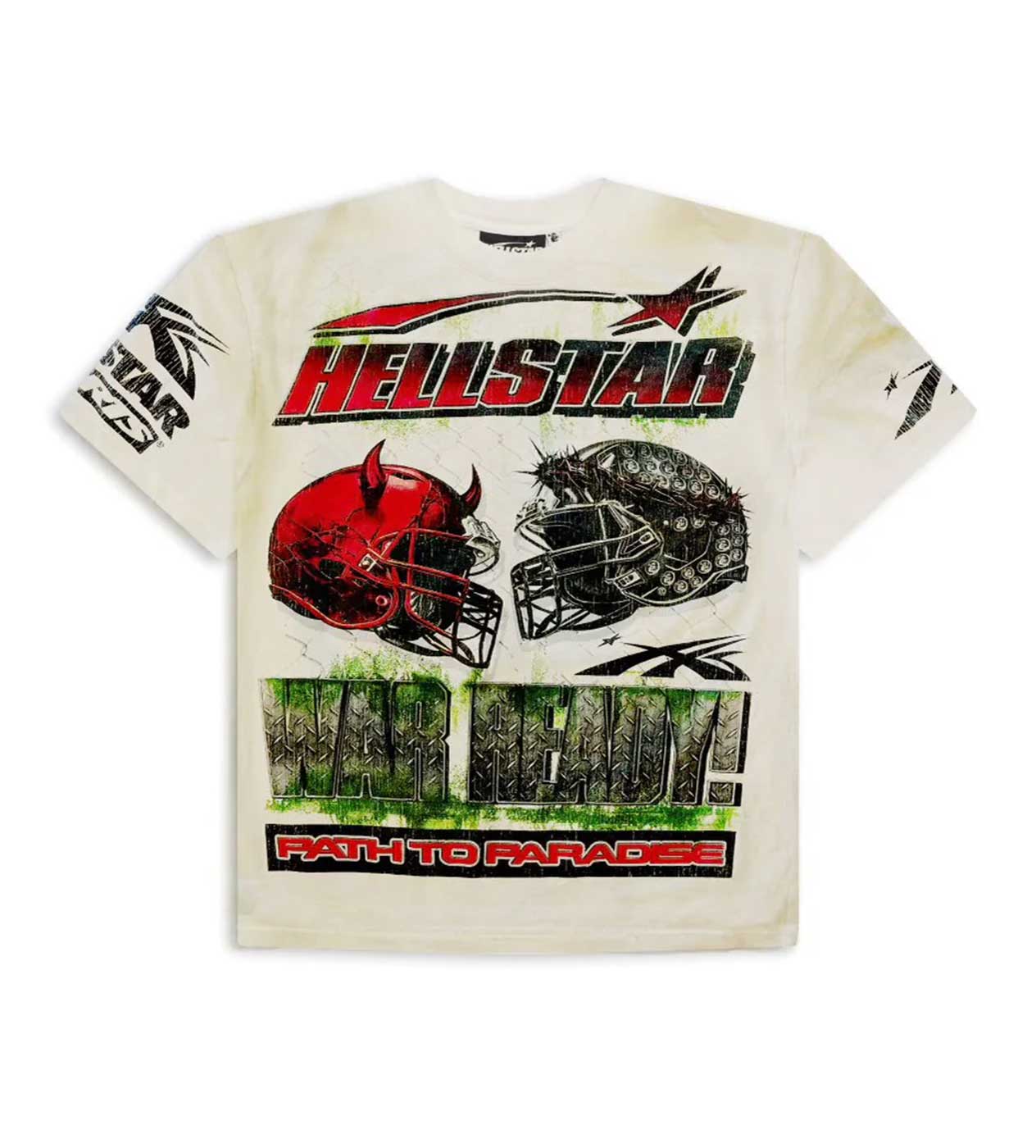 Hellstar War Ready Tee Cream Front View