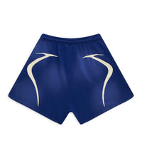 Hellstar Warm Up 7 on 7 Shorts Blue back view
