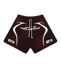 Hellstar Warm Up 7 on 7 Shorts Brown front view