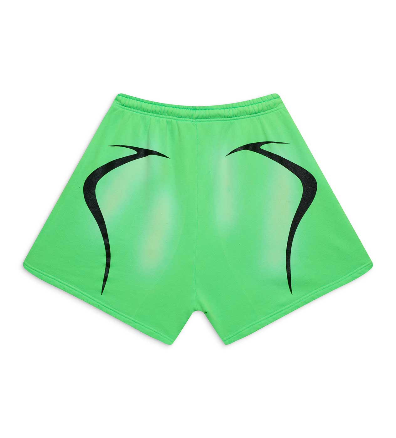 Hellstar Warm Up 7 on 7 Shorts Neon Green back