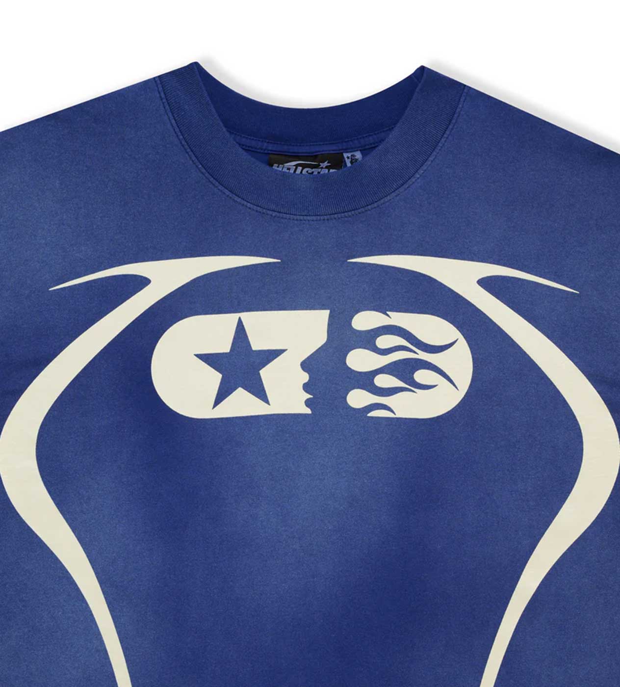 Hellstar Warm Up 7 on 7 Tee Blue front close up