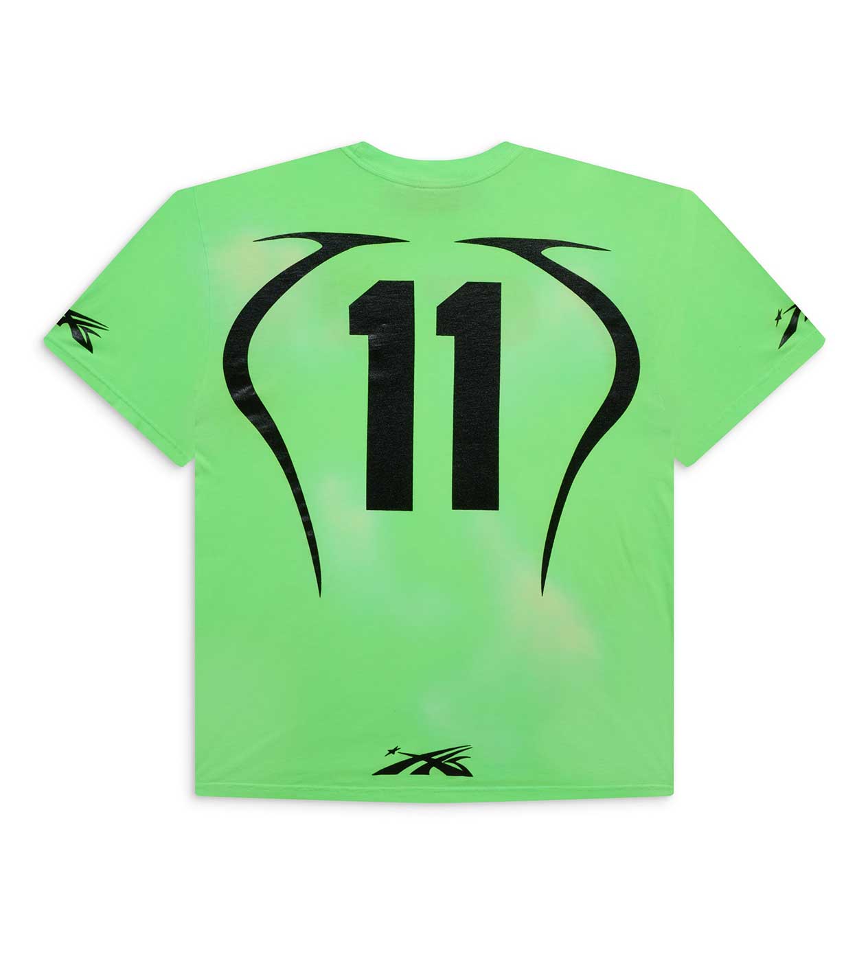 Hellstar Warm Up 7 on 7 Tee Neon Green back