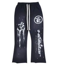 Hellstar Studios Capsule 9.0 ‘Racer Black Flare’ Sweatpants Black, Front View