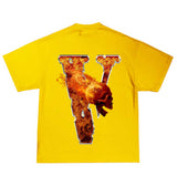 Vlone Juice WRLD Inferno Yellow Tee