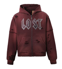 Lost Intricacy Man Hoodie Burgundy