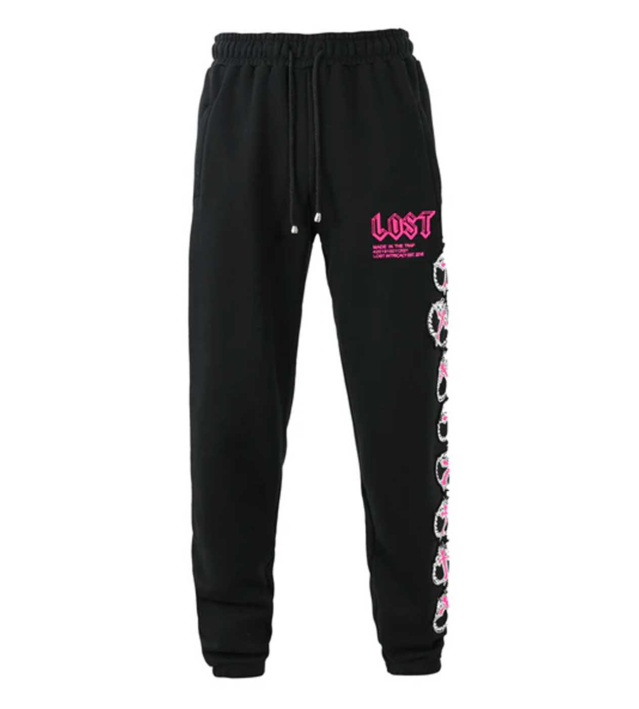 Lost Intricacy Mitt Sweatpants Black/Pink – Restock AR