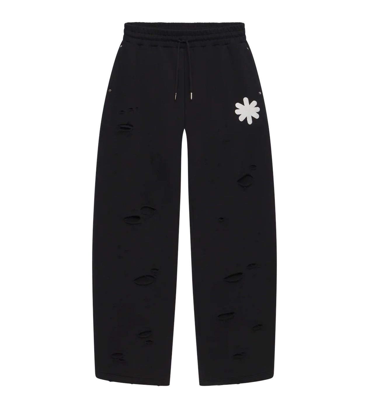 Lost Shdws Distressed Logo Sweatpants Black – Restock AR