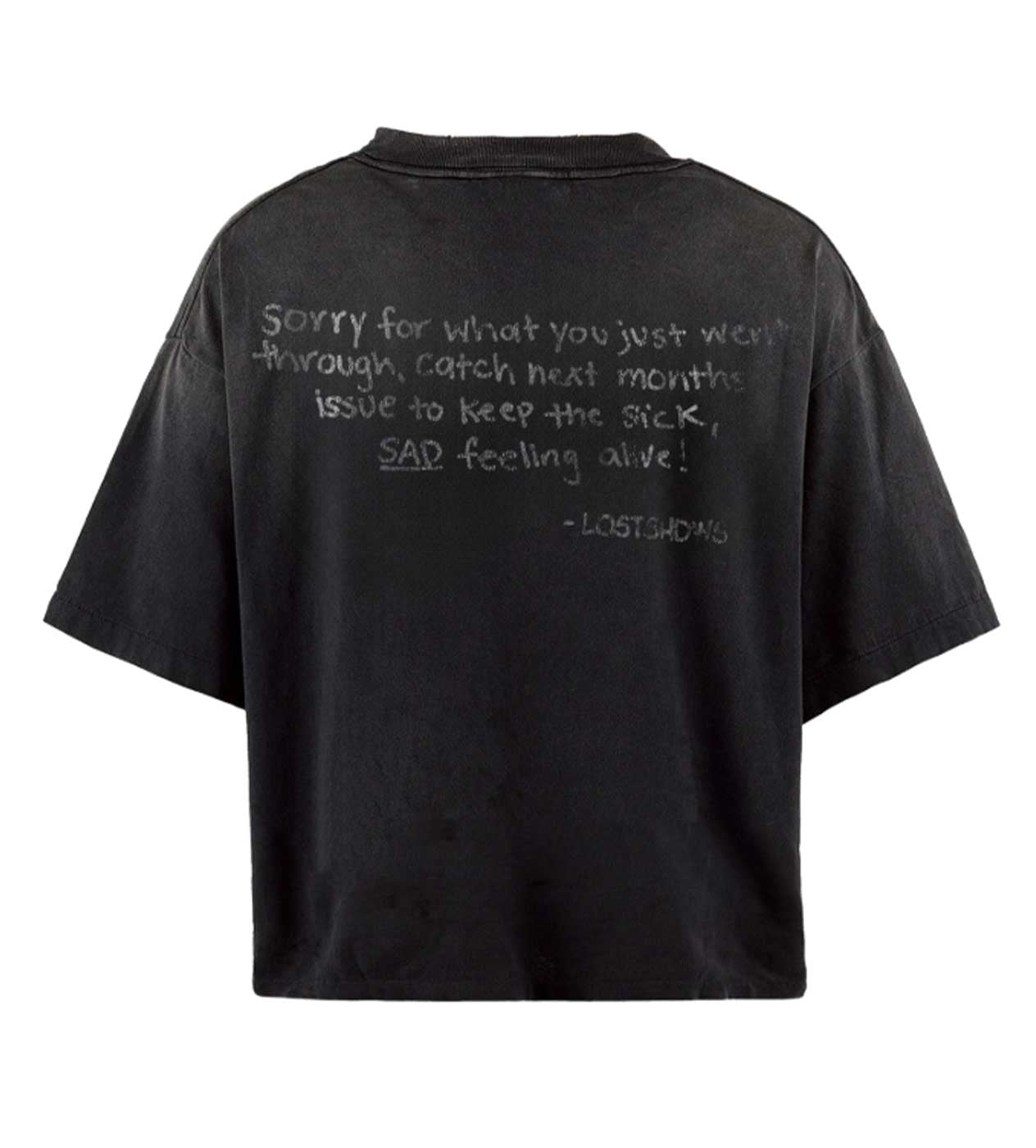 Lost Shdws Frown Tee Black
