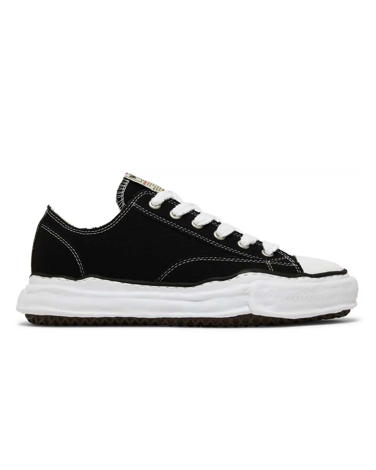 靴 Mihara Yasuhiro PETERSON 40 Maison Mihara Yasuhiro PETERSON OG Sole Canvas Low Black/White