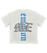 Mixed Emotions Angel Rhinestone Tee White