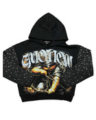 Mixed Emotions Archer Rhinestone Hoodie Black