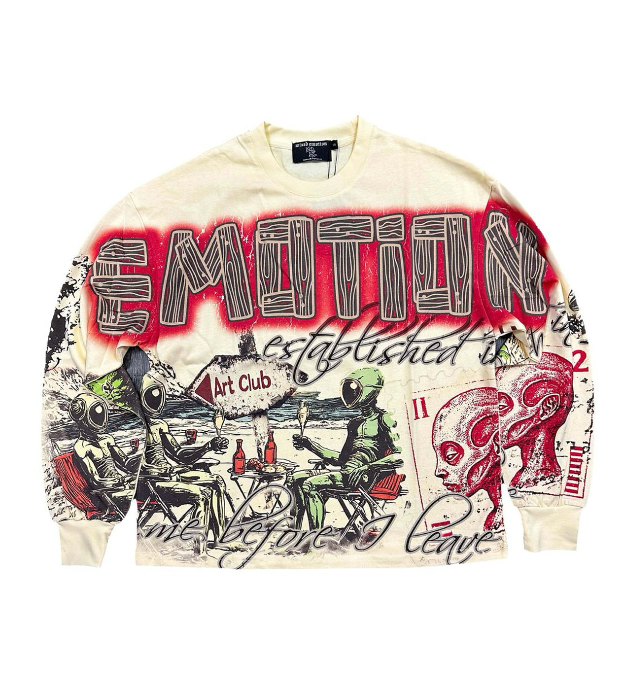 Mixed Emotions Art Club L/S Tee Cream