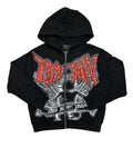 Mixed Emotions Graffiti Rhinestone Hoodie Black