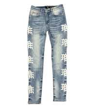 Mixed Emotions Monogram Denim Blue Wash Blue/White