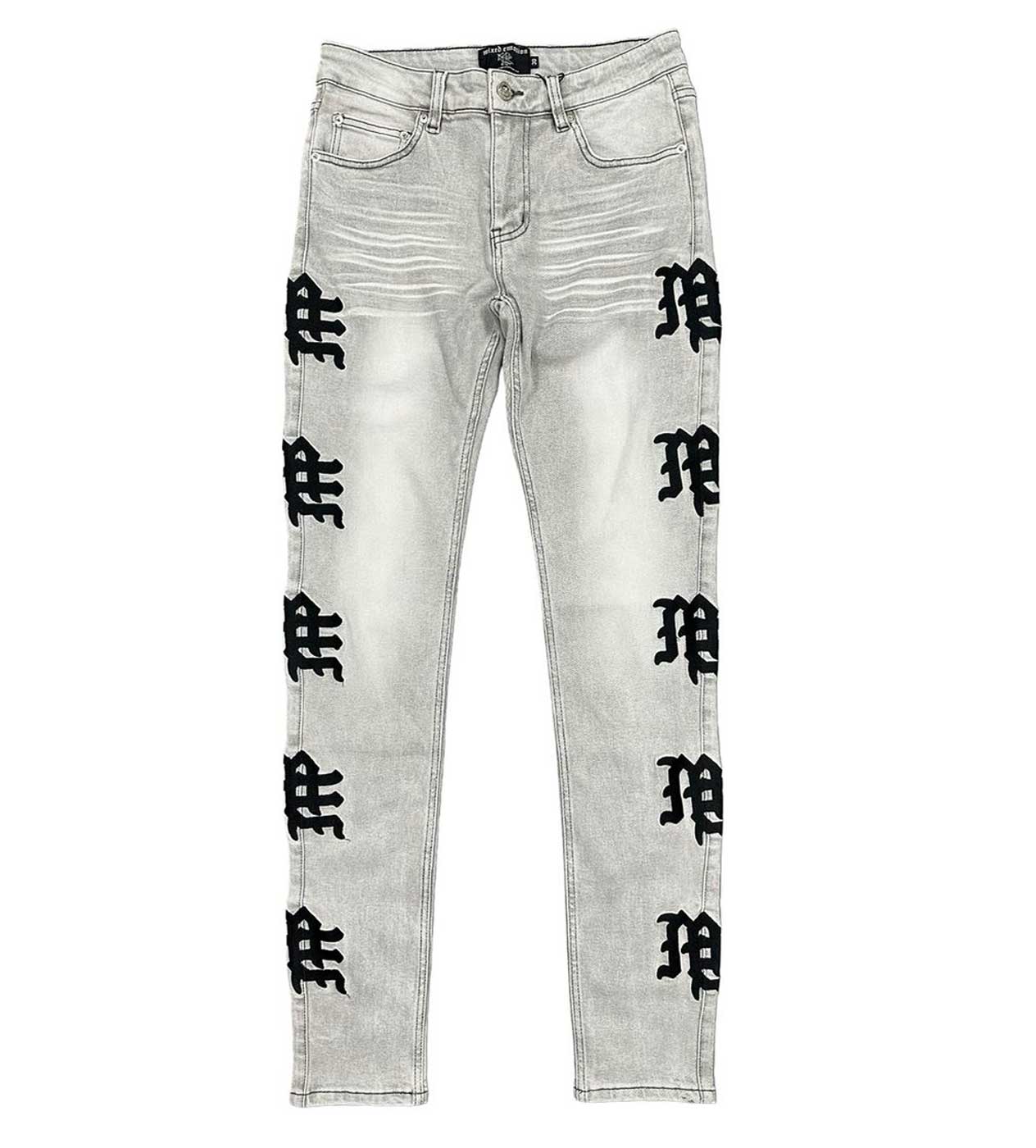 Mixed Emotions Monogram Denim Grey Wash