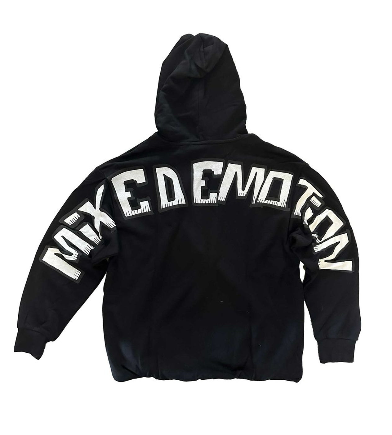 Mixed Emotions Monster Cropped Hoodie Black