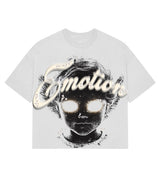 Mixed Emotions Pearl Cropped Tee White
