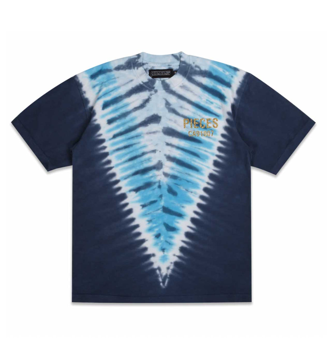 Product Image Of Pieces CA Tee Tie Dye Front View