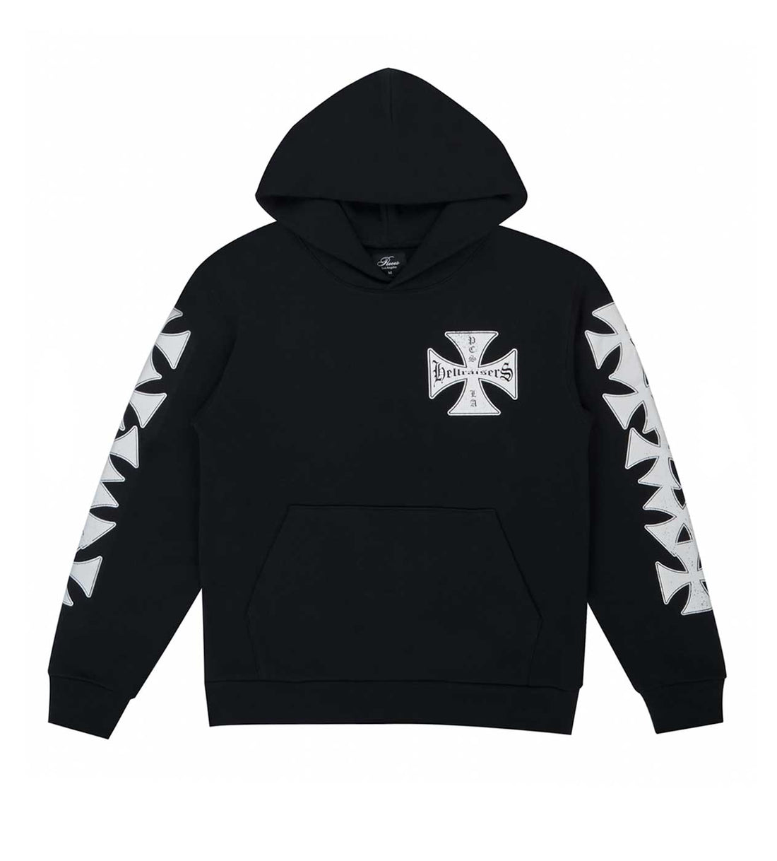 Product Image Of Pieces Hellraiser Hoodie Black Front