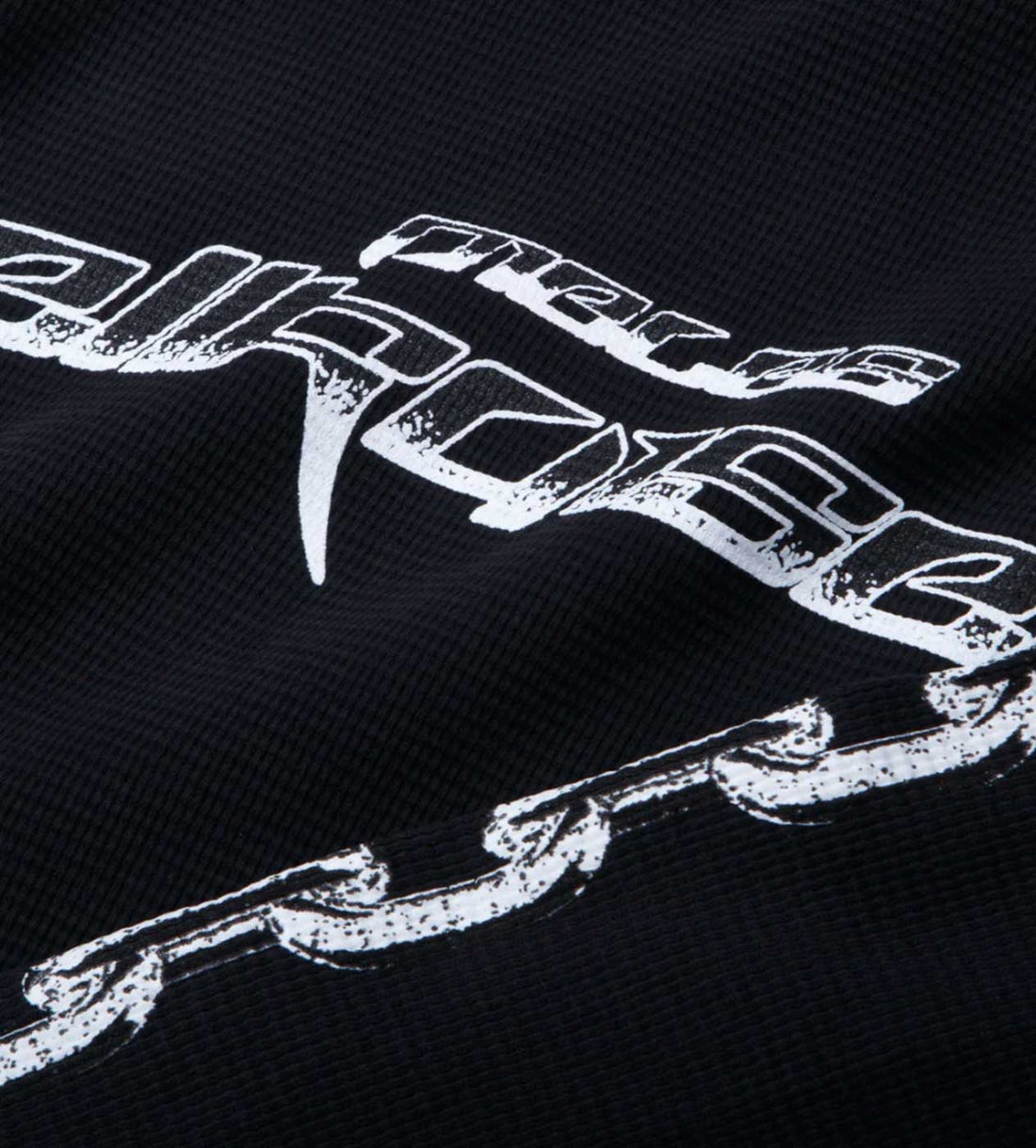 Pieces Hellraisers Thermal Long Sleeve Black Close Up